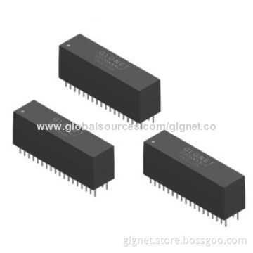 DIP, 36-pin, 1,000 Base-T Ethernet Isolation Transformers, 0 to +70°C Operating temperature